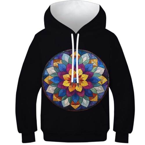 Sweat-shirt 6-15 ans résistant aux lavages avec motifs 3D pour éviter les vêtements ternes
