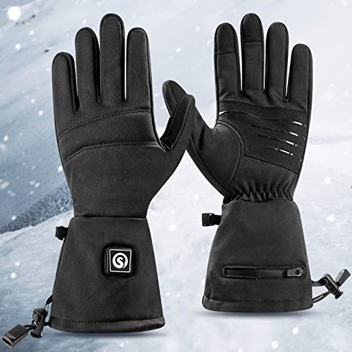 Guantes calefactables para manos frías con batería recargable de 3 niveles 8