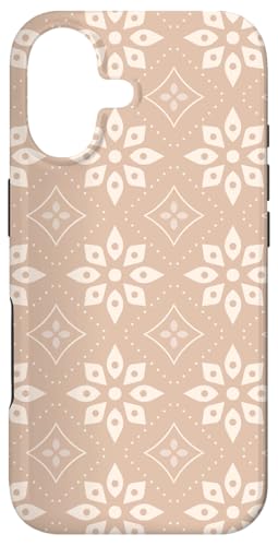 Beige Cream Soft Tan Sandy Moroccan Mosaic Tile Pattern X}zP[X iPhone 17 p