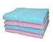 Produktbild Betz 4 Stück Duschtücher Set Duschtuch Duschhandtuch Strandlaken Badetuch Palermo 100% Baumwolle Größe 70 x 140 cm Farbe rosé und türkis