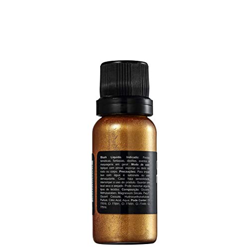 Tinta Líquida Metalica Ouro 20Ml, Colormake