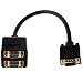 Produktbild RETYLY Video Verteiler VGA (HD15) Stecker auf VGA (HD15) Buchse X 2 (1 PC auf 2 Monitoren)