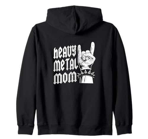 Heavy Metal Mom Rocks Rockhand - Saludo del diablo para el día de la madre Sudadera con Capucha