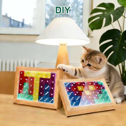 50 Pieces Dice Set, 14mm Standard 6 Sided Colored Dice with Plastic Storage Box for Board Games, Teaching Math, Party Games - Thumbnail 6