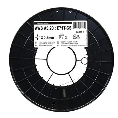 Fil fourré Telwin 0.8 mm bobine 3 kg pour souder l'acier sans bouteille de gaz