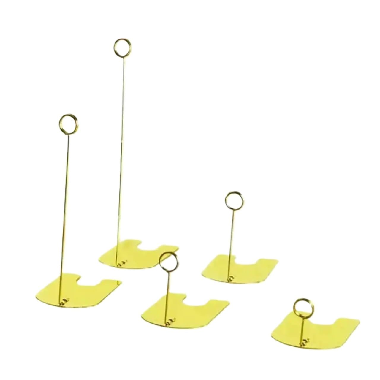 Yangshe 15pcs Price Tag Clip Label Holder Card Display Stand Shelf Desktop Silver Gold Black