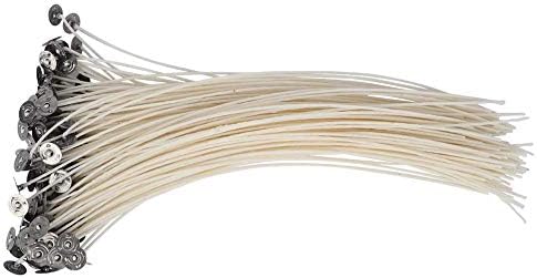 Strnek 100 mechas para velas, de humo bajo, para hacer velas, ecológicas, hechas a mano, 25 cm