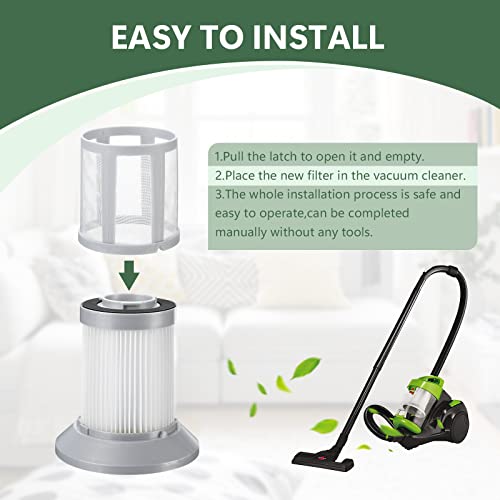 2156 Vacuum Filter Replacement For Bissell Zing Filter 2156 2156A 1665 1665W 16652 2156E Series, Compare To Part 1613056 (2 Packs) #TOP3