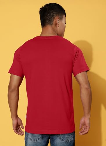 Image of Veirdo Men's Trendy Graphic Regular Fit T-Shirt Combo Pack of 2 | Casual Pure Cotton Round Neck Tees | Stylish Fashion Tops for Everyday Wear | Sizes: S to XXL