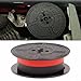 Red and Black Typewriter Ribbon 5 Meter, Nylon Printer Ribbon 12.7mm Width for OKI ML80/ML81/ML82/ML83/M2600, High-Density 66 Ink Spool Replacement