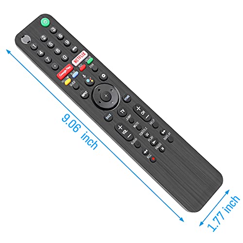 Gvirtue Rmf-Tx500U Universal Voice Remote Control For Sony Smart Tv Bluetooth Remote, Replacement For Sony Bravia Led Oled 4K Uhd Hdr Android Tv, With Google Play, Netflix Button #TOP6