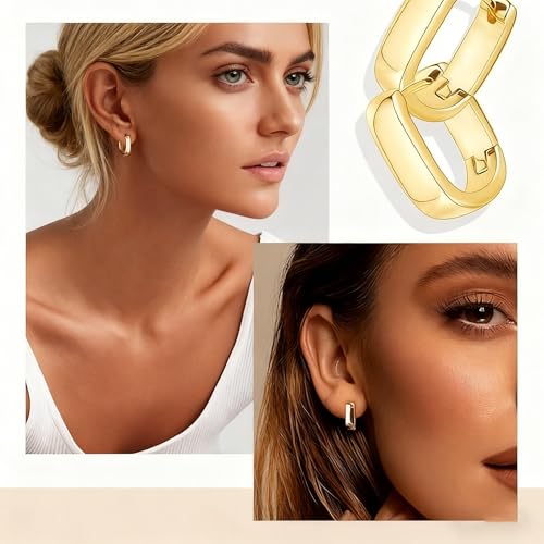 925 Sterling Silver Women's Earrings -15mm, Small Women's Silver Ring Earrings, Hypoallergenic And Lightweight, Fashionable Jewelry Gift, Suitable For Daily And Party Wear3