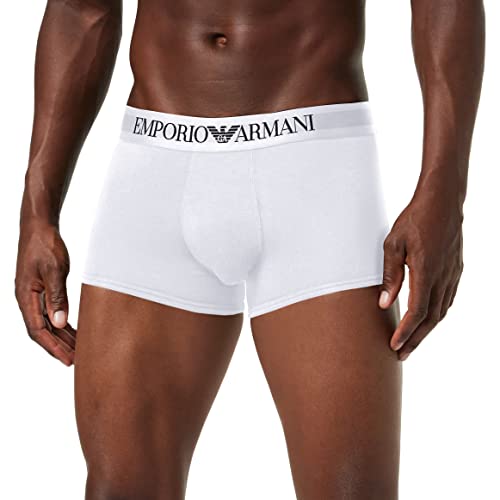 Emporio Armani Premium Stretch Cotton Men's Boxer Trunk, White
