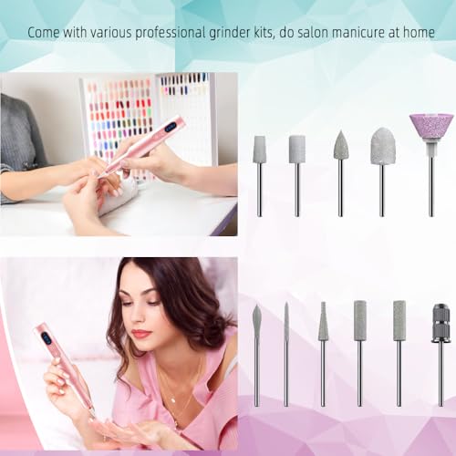 Pinkiou Lima Eléctrica de Uñas Recargable Inalámbrica miniatura 6