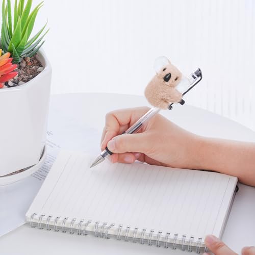 Image of 12pcs Koala Clip Sets - Grey and Khaki Pencil Toppers