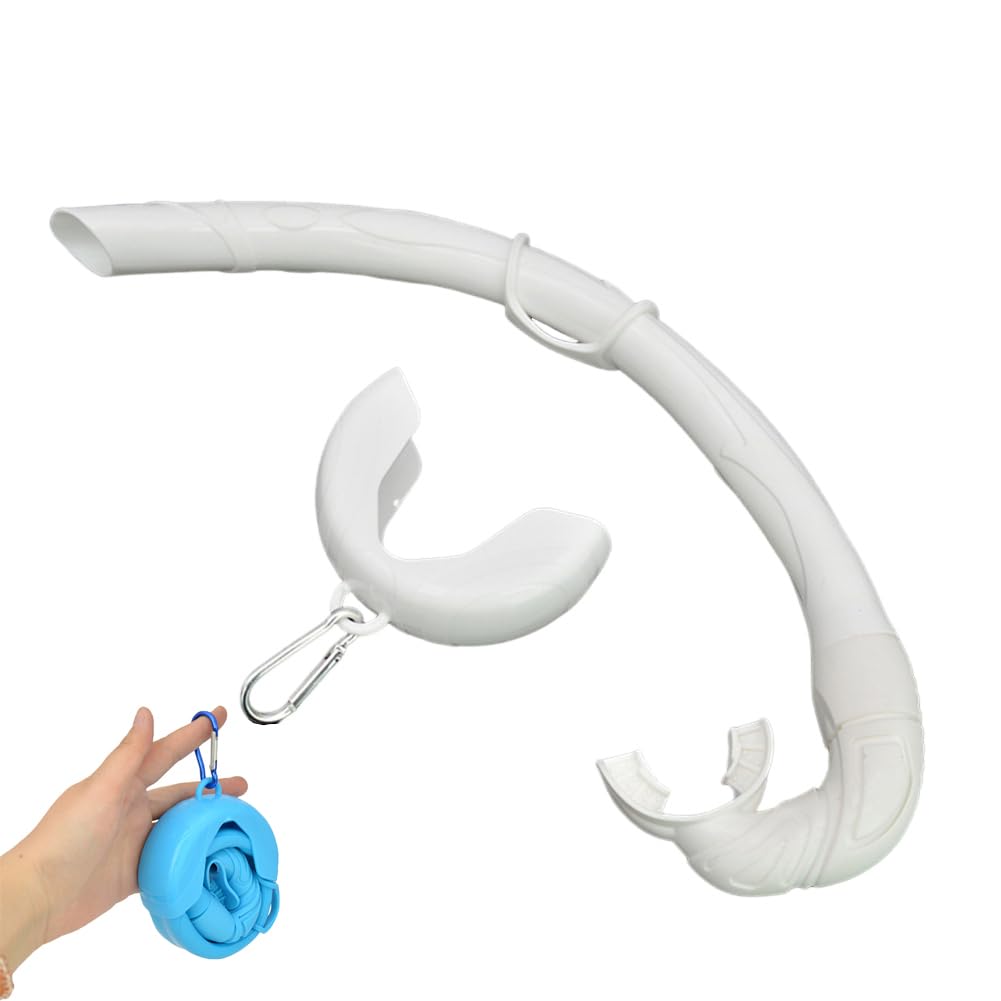 Tuba pour plongée en apnée et randonnée palmée avec étui de voyage