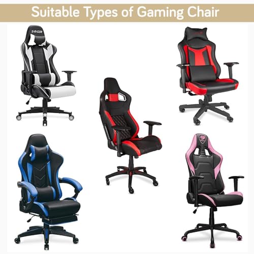 Image of HOKIPO Gaming Chair Cover Elastic Jacquard Computer Rotating Chair Seat Covers Slipcover, Beige (NEW-AR-5366-BGE)