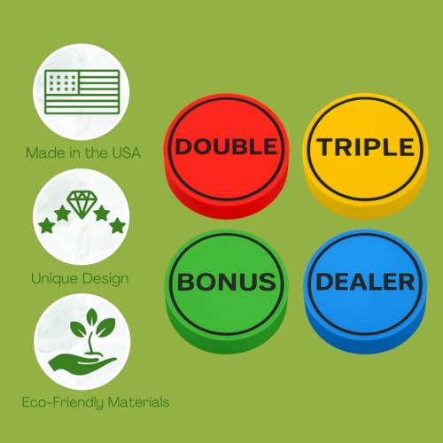 Mahjong Scoring Token Set - Kit de 4 piezas para Mahjong miniatura 4