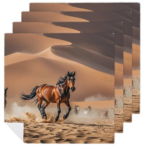 Servilletas de tela cuadradas blancas 18.7x18.7 in pack 4 miniatura 1