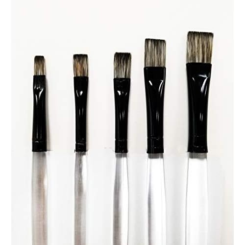 Fusion Short Handle Flat Brush Set