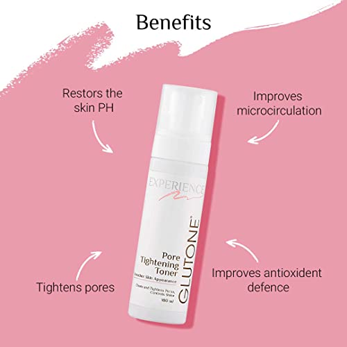 Image of Glutone Pore Tightening Toner with AHA& Witch Hazel Extract |Smoother skin Appearance, clears & tightens clogged pores |Gentle Exfoliation for Sebum & shine Control |100ml