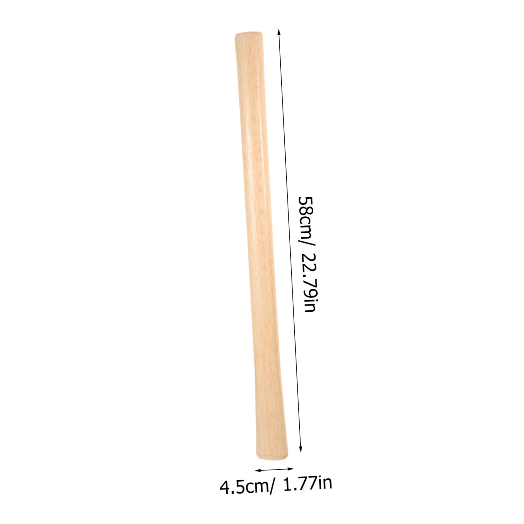 Yardenfun Ersatz Holzgriff für Hacke 58cm Robuster Holzstiel für Holzbearbeitung Rutschfester Griff für Schreiner und Gartenarbeiten