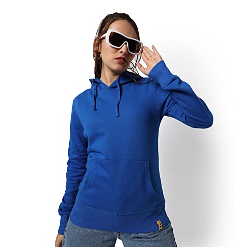 Image of Campus Sutra Women cotton Premium Zipper Hoodie-Grey