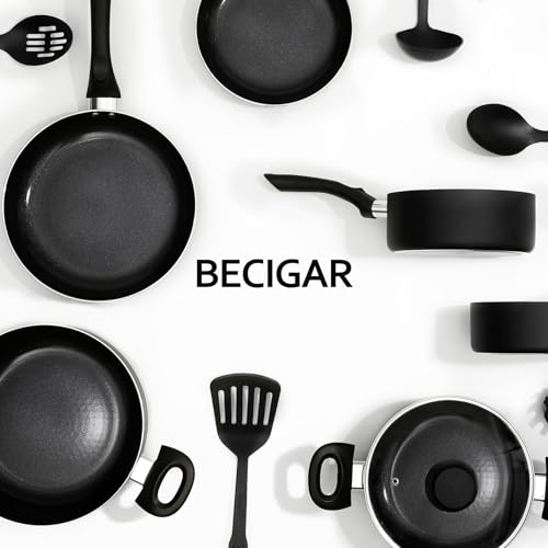Image of BECIGAR 8 Pcs Ceramic Pots and Pans Set