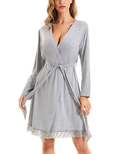 Swomog Women's Maternity Nursing Robe Pregnancy Hospital Breastfeeding Bathrobes 3 In 1 Labor Delivery Nightgowns #TOP4