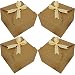Chilly Gift Boxes, Set of 12 Decorative Treats Boxes, Cake, Cookies, Goodies, Handmade Baby Bath Bombs Shower, Small Gift Boxes for Christmas, Birthdays, Party, Weddings (Brown)