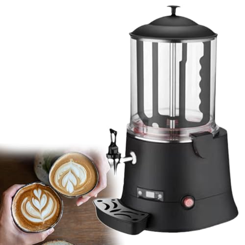 Beachtiful Máquina Dispensadora de Chocolate Caliente Comercial de 10 l, Máquina Calentadora de Chocolate Caliente, Calentador de Bebidas Calientes, para Calentar Chocolate, Café, Leche y Té