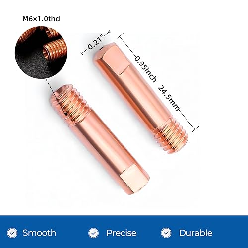 Image of Mig Welder Tips 30-Pack Welding Tips .030 inch 0.8mm Contact Tip for Mig Welding Gun Welding Torch MIG Gun Replacement,Welding Accessories, Copper (.030 inch)