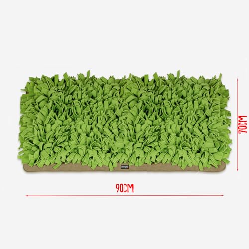 KNAUDER'S Best - XL Schnüffelteppich für Hunde in 90cm x 70cm - Schnüffelteppich mit mehr als 2.000 Fransen - Hundespielzeug aus 5qm Polarfleece - Weich und sanft - Hundezubehör Made in Germany