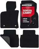 Heavy Duty Floor Mats for Toyota Camry 2018-2024 - Extra Thick Custom Fit Car Liners - 1st & 2nd Row Set - Ultra-Durable All-Weather Carpet Mats with Non-Slip Backing