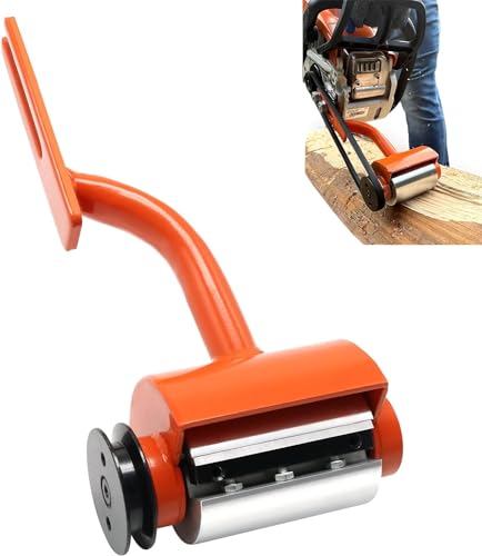 ZEIMAL V-Belt Driven Log Peeler Log Debarker Chainsaw Attachment for Wood Debarking Chainsaw Accessories Timber Framing Tool Manufacturer Direct Sales(Orange)