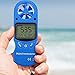 Healifty 1pc Mini Handheld Digital Hygrothermograph Anemometer for Humidity Measurement Easy One-Handed Design for Outdoor Activities Industrial Use No Battery Included