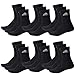 Produktbild adidas CUSHIONED CREW Tennissocken Sportsocken Damen Herren Unisex 18 Paar, Farbe:Black, Socken & Strümpfe:46-48