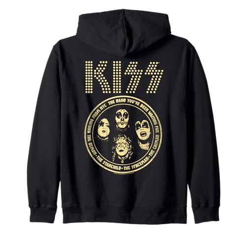 Oficial KISS Logo Banda Retro Heavy Metal Hard Rock Sudadera con
