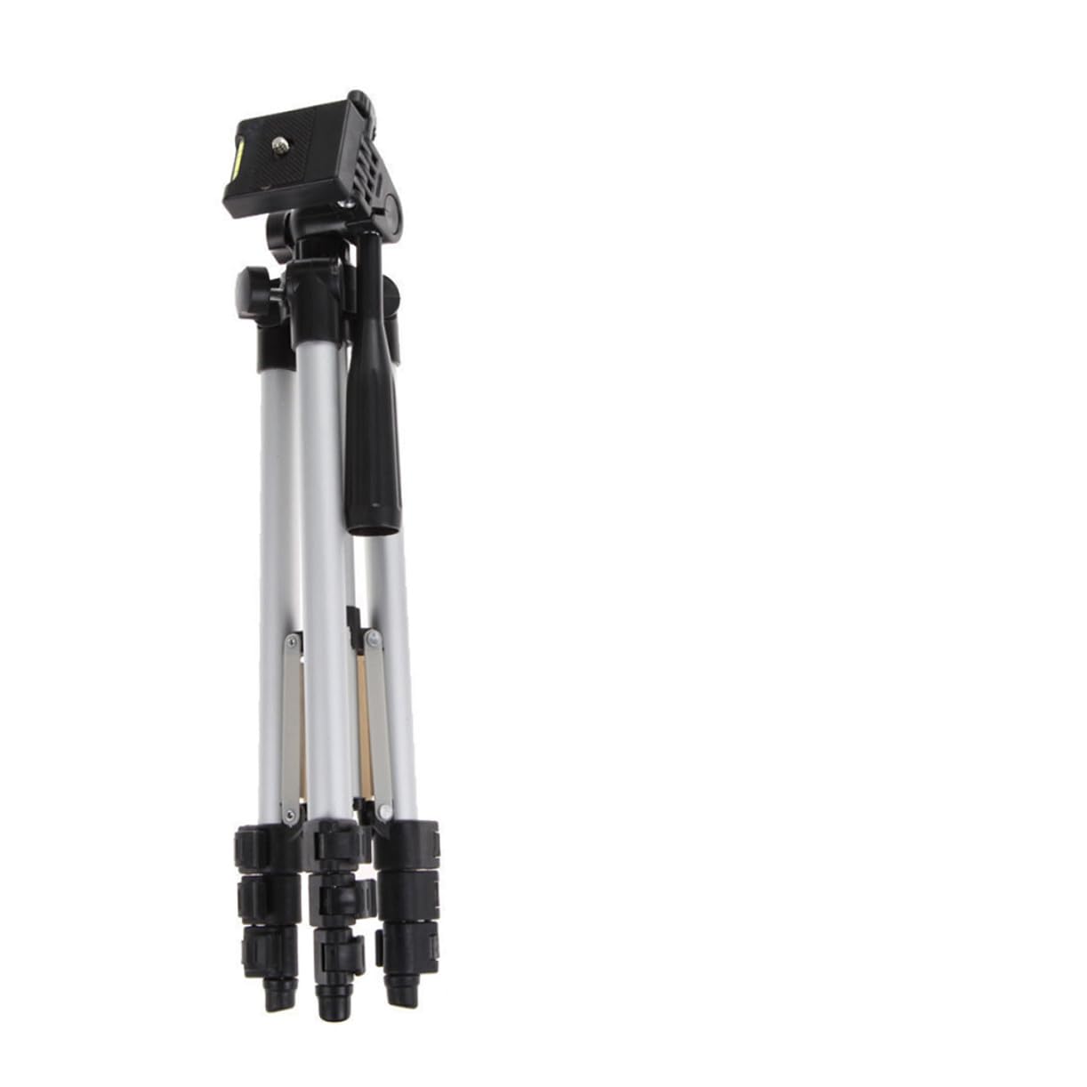 Treppiede Portatile per Camera e Smartphone, Testa Fluida 360° | 4 Snodi, 3 Sezioni Gambe, Filettatura 1/4", Lega di Alluminio e Abs, Carico Massimo 2kg