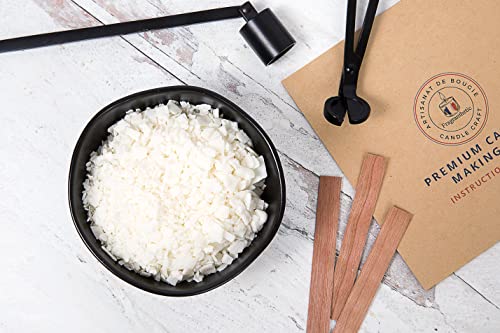 Soy Candle Making Kit For Adults - Luxury Diy Craft Kit With 3 Glass Jars, 3 Custom Scents, Soy Wax, Melting Pot, Accessories Set (Snuffer, Wick Trimmer, Dipper) And More Candle Making Supplies #TOP6