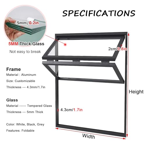 Ventana de acero inoxidable de alta resistencia y cristal templado para cafeterías 4