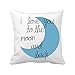 NA Ti Amo Fino alla Luna e al Retro Quadrato Decorativo Fodera per Cuscino Decorativo Cuscino Divano Letto e Piazza Auto
