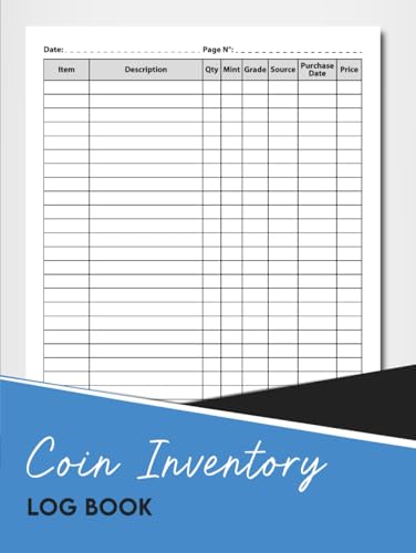 Coin Inventory Log Book: Collectors Coin Logbook Ideal for for Cataloging Collections. image 2