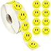 CHUANGOU 500pcs/Rouleau Jaune Sourire Autocollant Autocollants Visage Heureux Smiley Sticker pour Enseignants Autocollants 2,5 cm / 1 Pouce