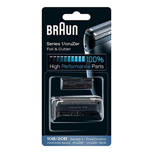 Braun Ersatzfolie und Block, 1000 2000 für freie Kontrolle und Cruzer Rasierer (Verpackung kann variieren)
