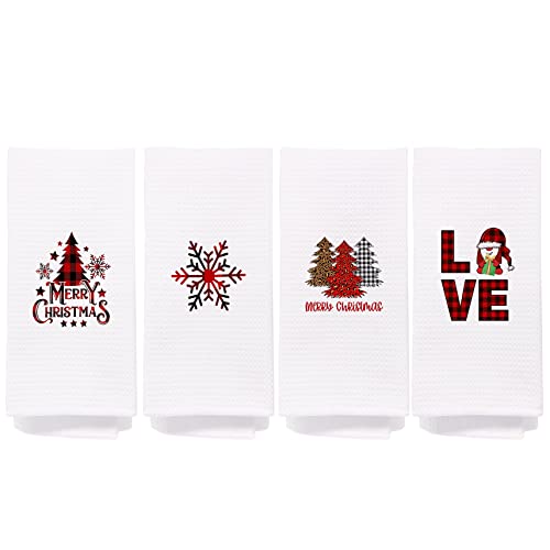 Merry-Christmas-Santa-Gnomes-Christmas-Trees-Snowflake-Kitchen-Towels-and-Dishcloths-Sets-24x16-Inch-Set-of-4Christmas-Decor-Decorative-Dish-Hand-Tea-Bath-Towels-for-Kitchen-Bathroom Merry Christmas Santa Gnomes Christmas Trees Snowflake Kitchen Towels and Dishcloths Sets 24×16 Inch Set of 4Christmas Decor Decorative Dish Hand Tea Bath Towels for Kitchen Bathroom