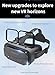 3D VR Headset for Samsung and Android Phones with Handle - Anti-Blue Eyes Protected HD Lenses, VR Goggles for All Smartphone /5-7.3in(Black)