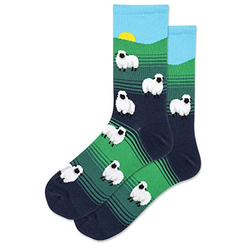 Image of Hot Sox Women's Novelty Geometric Pattern Crew