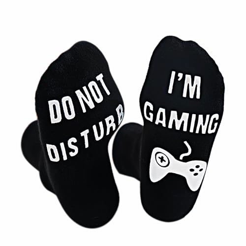 Tphon Fuuny Novelty Socks for Men, Socks Gifts for Dad, Boy, Husband, Soft Unisex Sock Funny Gifts for Men Women, 02 Game, 5.5-12