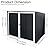 YOPTO 7X4 FT Garbage Bin Outdoor Steel Storage Shed,Metal Aluminum Waterproof Tool Sheds with 2 Trash Cans,Lid and Springs,Cabinet Shelter W/Ventilated & Lockable,for Garden,Lawn,Patio,Grey Ash